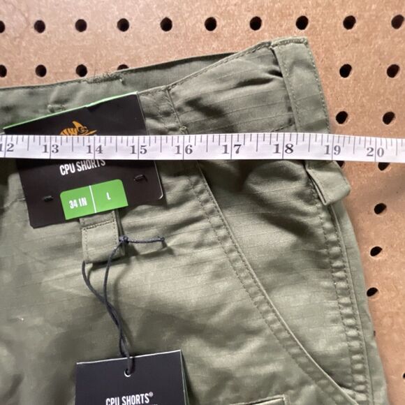 HELIKON-TEX CPU Tactical Cargo Shorts Ripstop Olive Green Size 34/L Men NWT - Picture 8 of 10